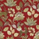 Coupon 3m Tissu Jacquard Soliman Rouge