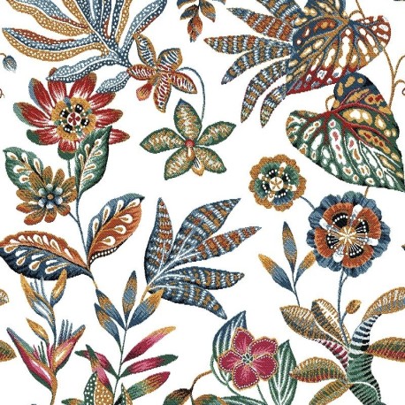 Coupon 3m Tissu Jacquard Neroli Blanc 