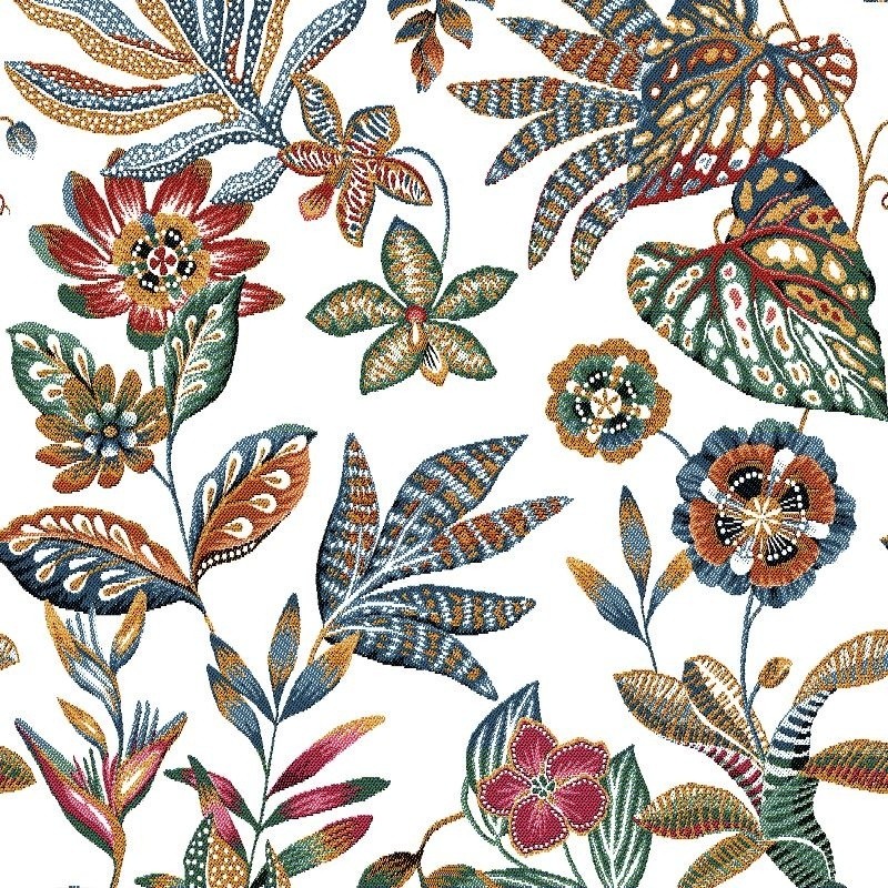 Coupon 3m Tissu Jacquard Neroli Blanc 