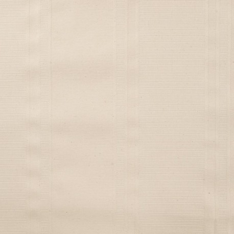Coupon 3m Tissu Jacquard Ecru Rayé