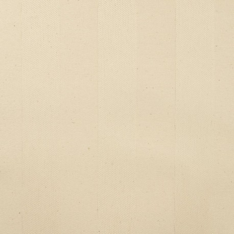 Coupon 3m Tissu Jacquard Ecru Rayure 