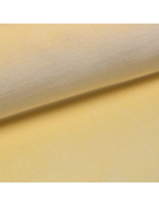 Tissu velours jaune
