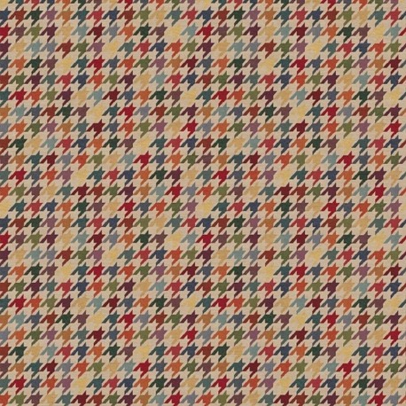 Coupon 3m Tissu Jacquard Pied de Poule