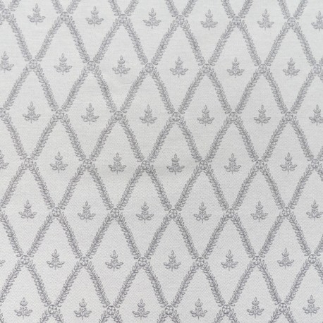 Coupon 3m Tissu Bach Medaillon Gris