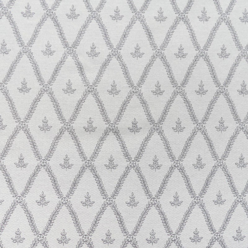 Coupon 3m Tissu Bach Medaillon Gris