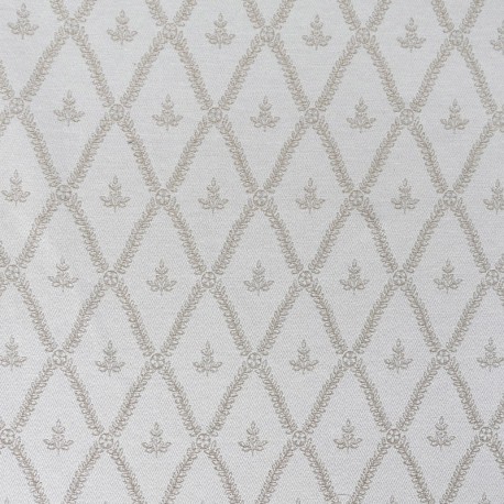 Coupon 3m Tissu Bach Medaillon Coloris Lin 