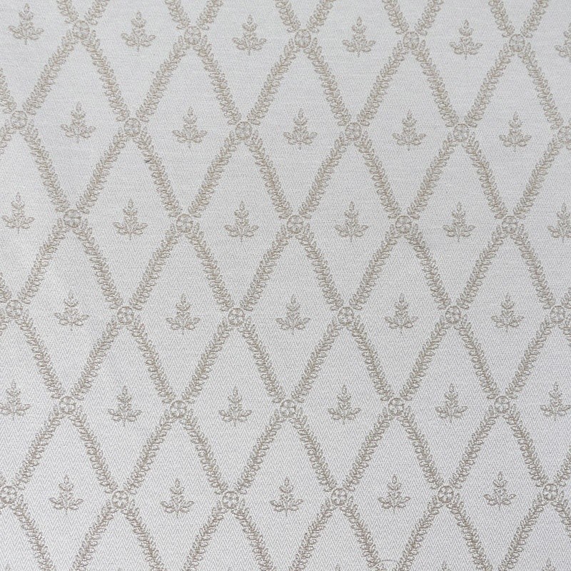 Coupon 3m Tissu Bach Medaillon Coloris Lin 
