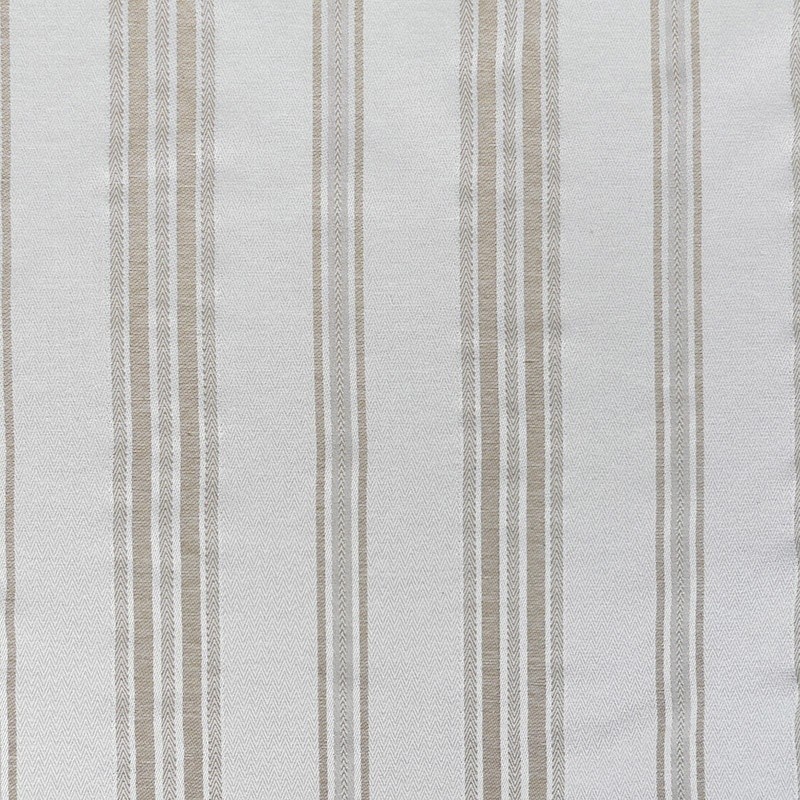 Coupon 3m Tissu Vitis Rayure Coloris Lin