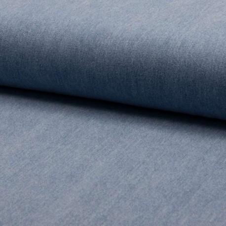 Coupon 3m Tissu Jeans Léger Clair