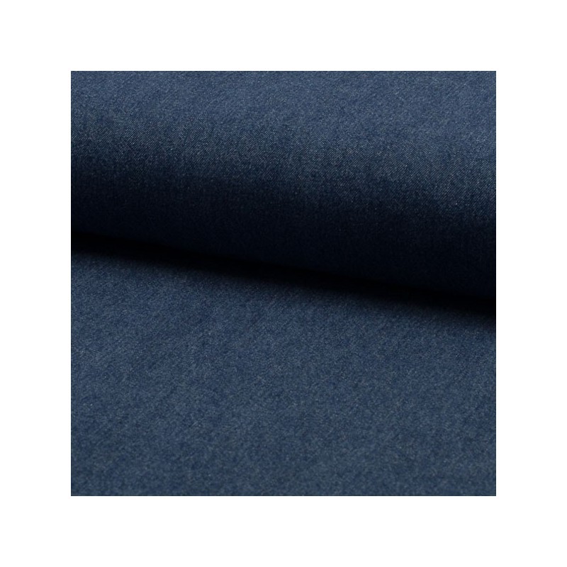 Coupon 3m Tissu Jeans Léger Bleu 