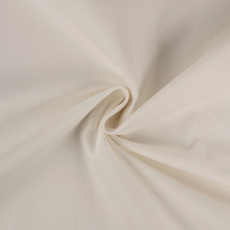 Coupon 3m Tissu Jean Elasthanne Ecru