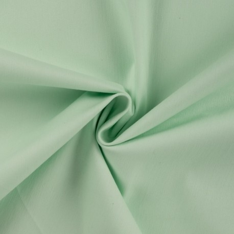 Coupon 3m Tissu Jean Elasthanne Vert D'eau