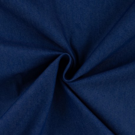 Coupon 3m Tissu Jean Elasthanne Bleu