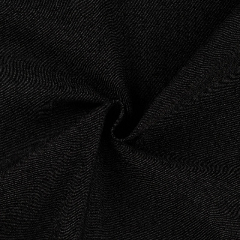 Coupon 3m Tissu Jean Elasthanne Noir 