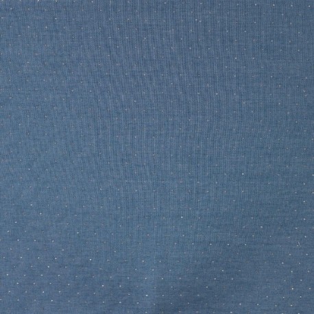 Coupon 3m Tissu Denim Strass