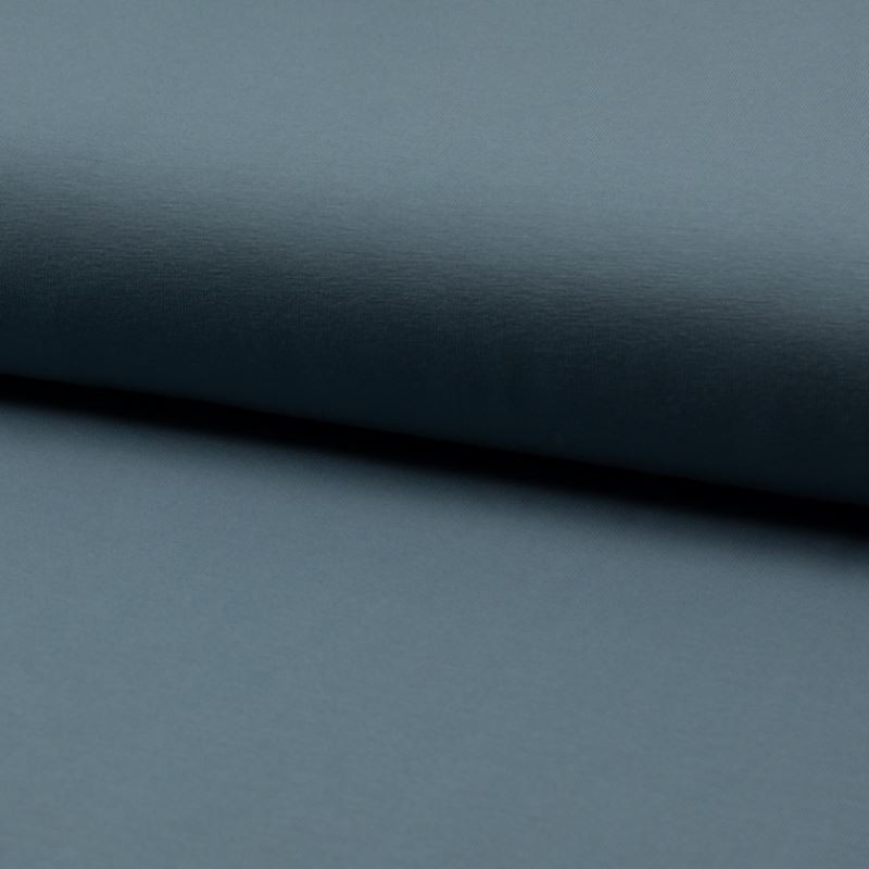 Coupon 3m Tissu Jersey Coton Bio Uni Bleu