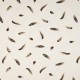 Coupon 3m Tissu Jersey Imprimé Plume Taupe