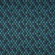 Coupon 3m Tissu Jersey Coton Bio Graphique Petrole 