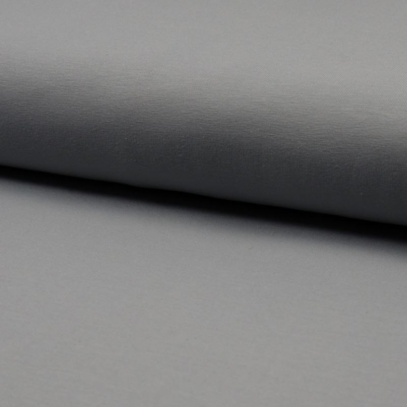 Coupon 3m Tissu Jersey Coton Bio Uni Gris 