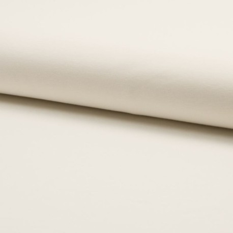 Coupon 3m Tissu Jersey Coton Bio Uni Blanc