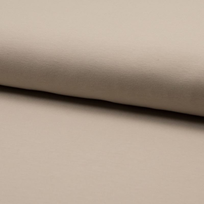 Coupon 3m Tissu Jersey Coton Bio Uni Sable 