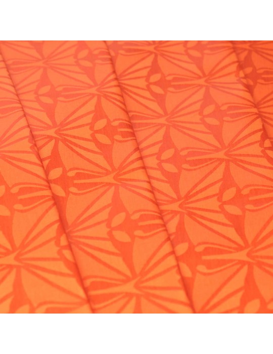 Tissu bazin riche coton orange