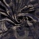 Coupon 3m Tissu Jersey Viscose Imprimé Marine