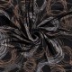 Coupon 3m Tissu Jersey Viscose Imprimé Noir
