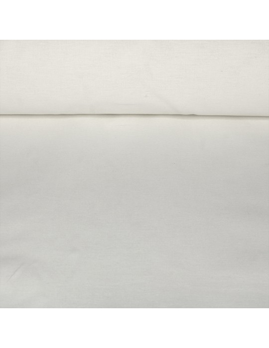 Tissu ignifugé ANTI FEU M1 100% coton blanc