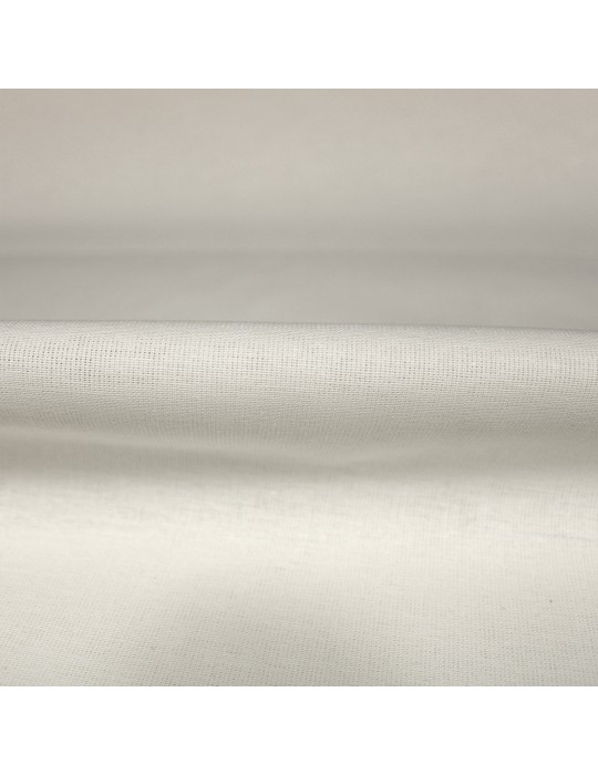 Tissu ignifugé ANTI FEU M1 100% coton blanc