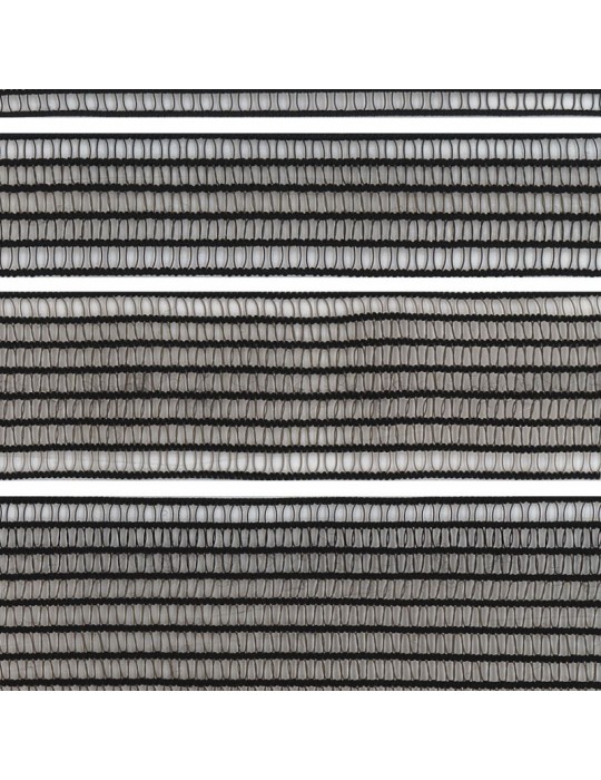 Ruban grille élastique lingerie 25 mm noir