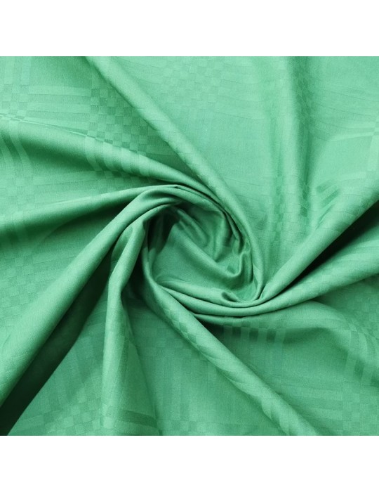 Tissu damassé grande largeur vert