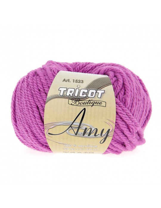 Pelote de fil à tricoter amy violet