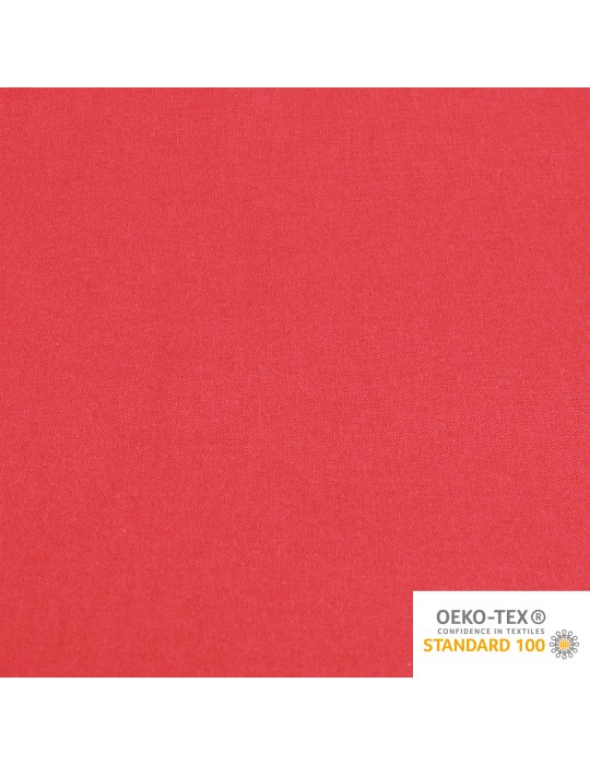 Coupon coton uni 300 x 150 cm rouge