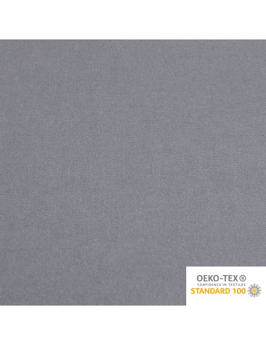 Coupon coton uni 300 x 150 cm gris