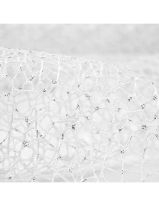 Tissu filet polyester blanc