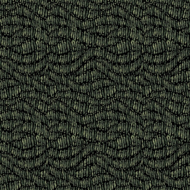 Coupon 3m Tissu Bengaline Stretch Imprimé Kaki 