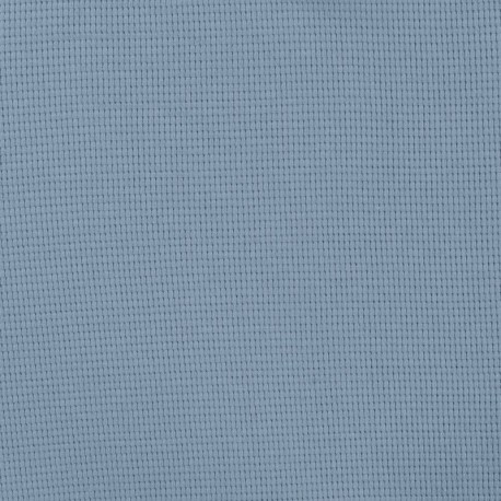 Coupon 3m Tissu Jersey Gaufré Bleu 