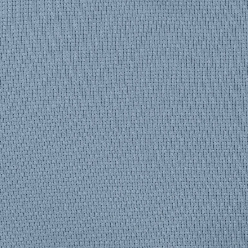 Coupon 3m Tissu Jersey Gaufré Bleu 