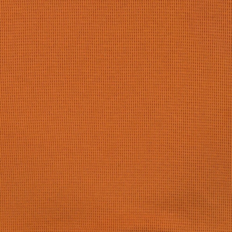 Coupon 3m Tissu Jersey Gaufré Cognac 