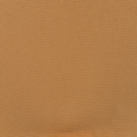 Coupon 3m Tissu Jersey Gaufré Caramel 