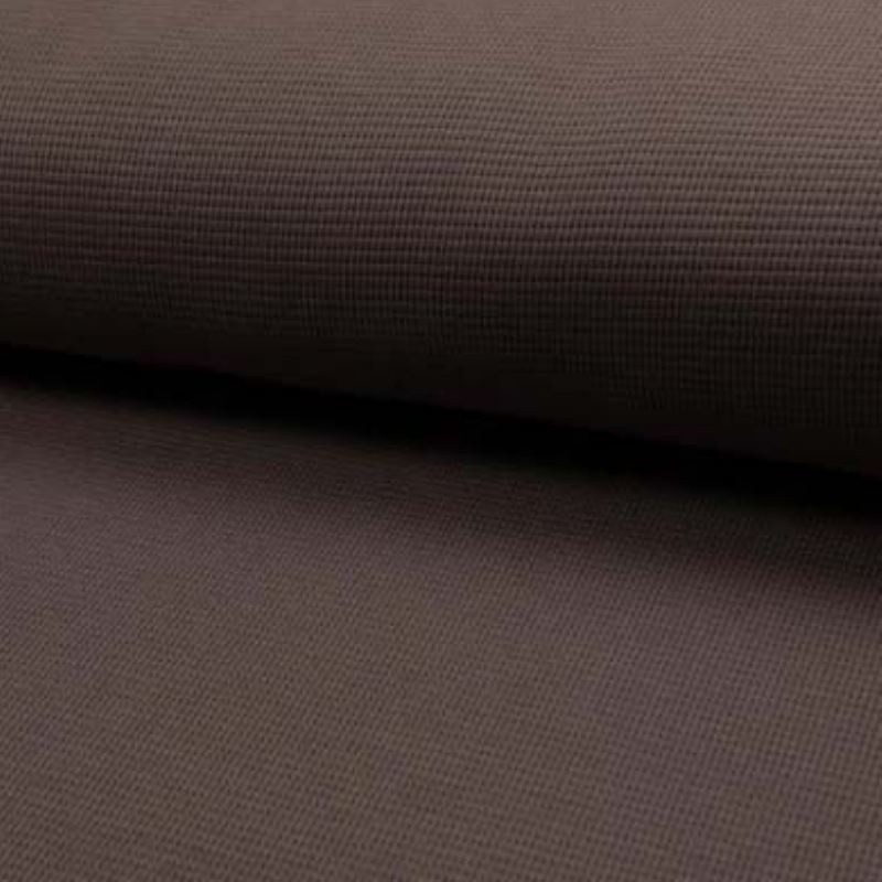 Coupon 3m Tissu Jersey Gaufré Marron