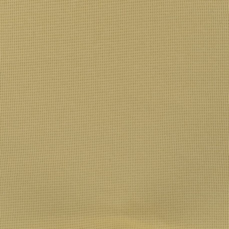 Coupon 3m Tissu Jersey Gaufré Jaune Clair 