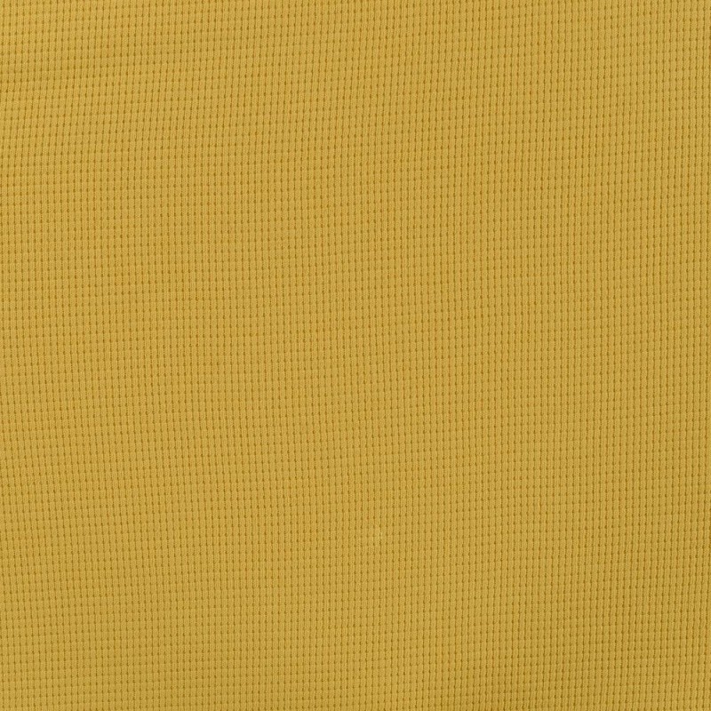 Coupon 3m Tissu Jersey Gaufré Jaune 