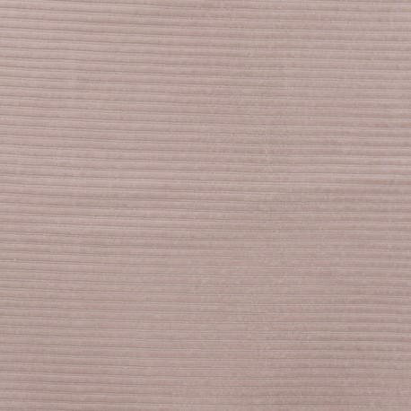 Coupon 3m Tissu Jersey Aspect Velours Côtelé Nude
