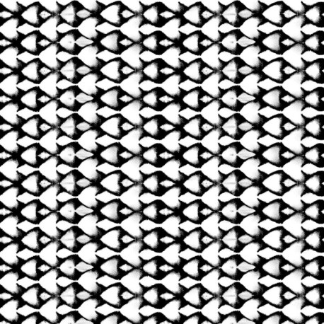 Coupon 3m Tissu Bengaline Stretch Imprimé Goutte Noir 