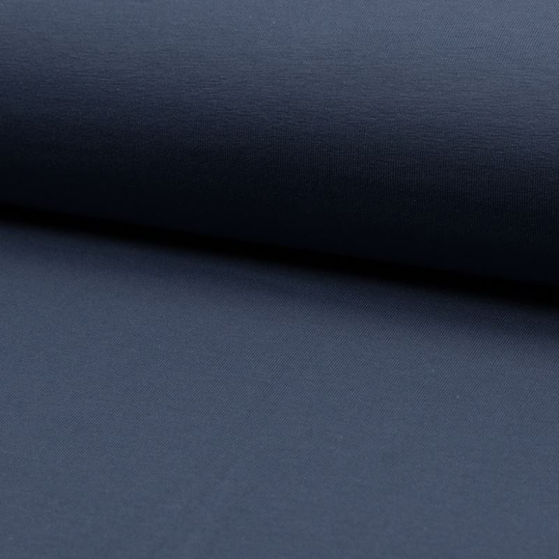 Coupon 3m Tissu Jersey Coton Bio Coloris Jeans