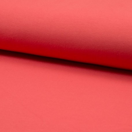 Coupon 3m Tissu Jersey Coton Bio Corail