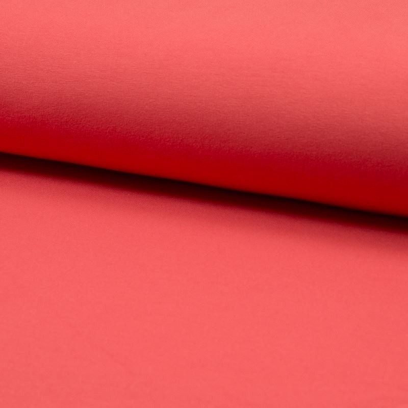 Coupon 3m Tissu Jersey Coton Bio Corail