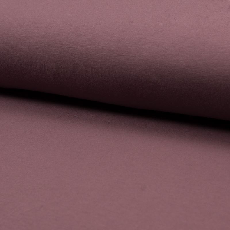 Coupon 3m Tissu Jersey Coton Bio Mauve